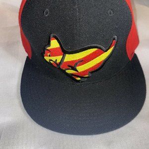 BBC Billionaire Boys Club Ice Cream Men's Red & Yellow Running Dog Snapback Hat